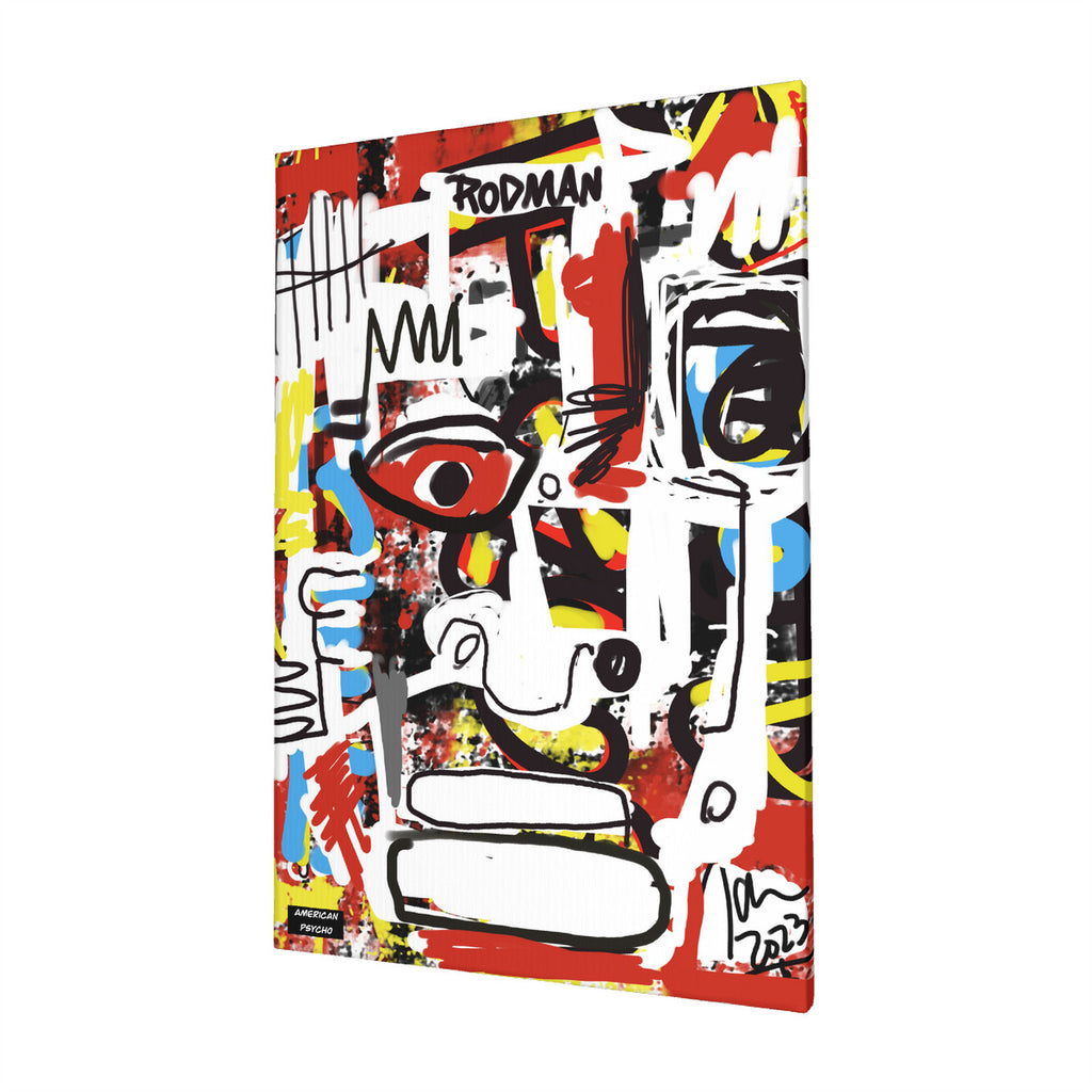 Rodman - Canvas with Mounting Brackets 16x24in (vertical) by The Art Assassin 74