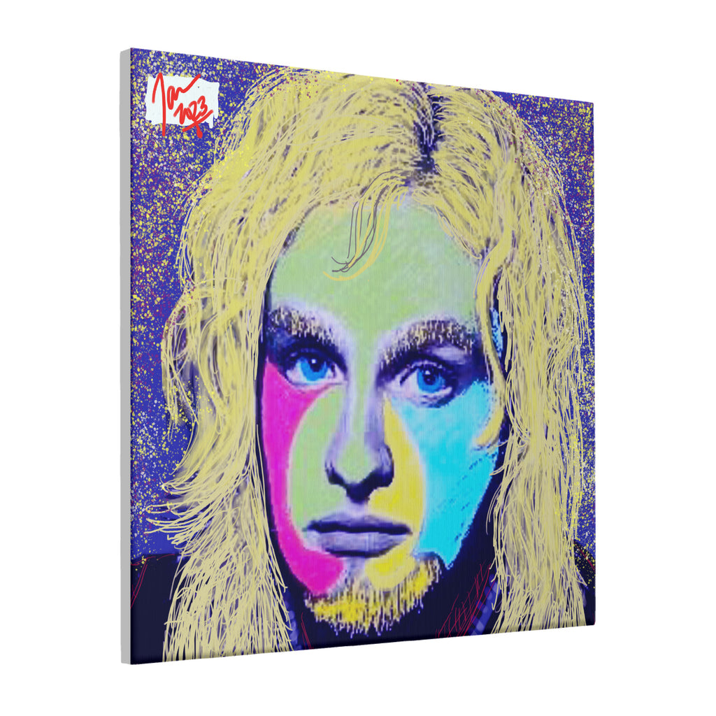 Layne - Canvas with Mounting Brackets 16x16in by The Art Assassin 74