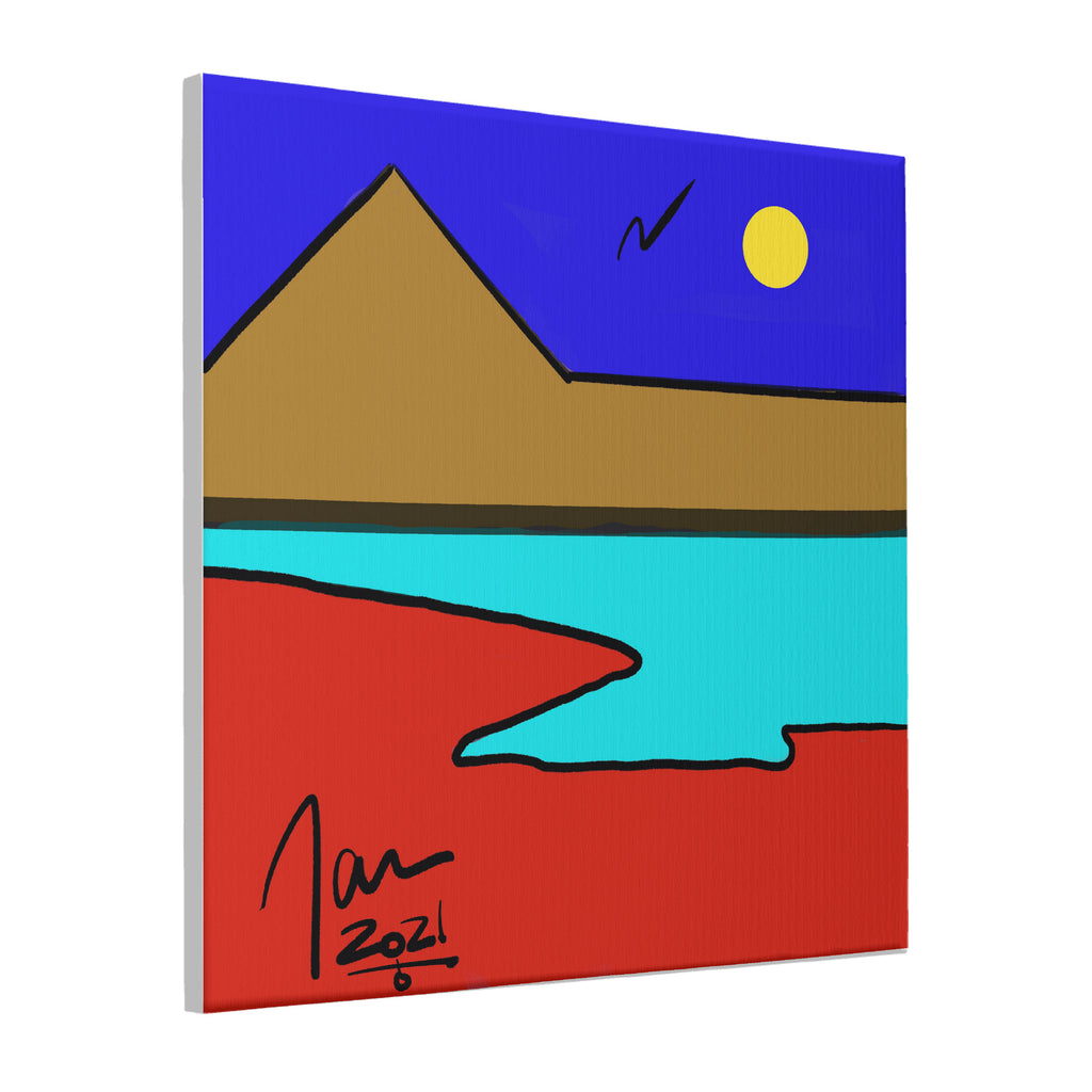 New Mexico (Mid-Day) High Quality Canvas Frameless Decorative Painting 16x16in by The Art Assassin 74